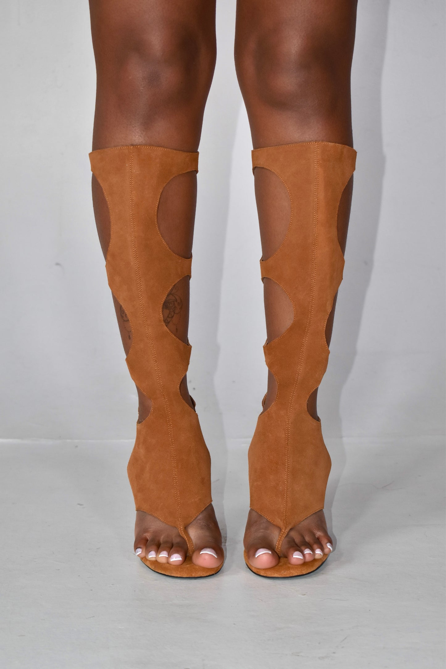 IOANNES SUEDE THONG BOOTS -ROAN BROWN