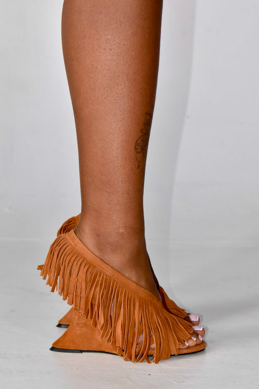 SHAKIRA FRINGE HEELS