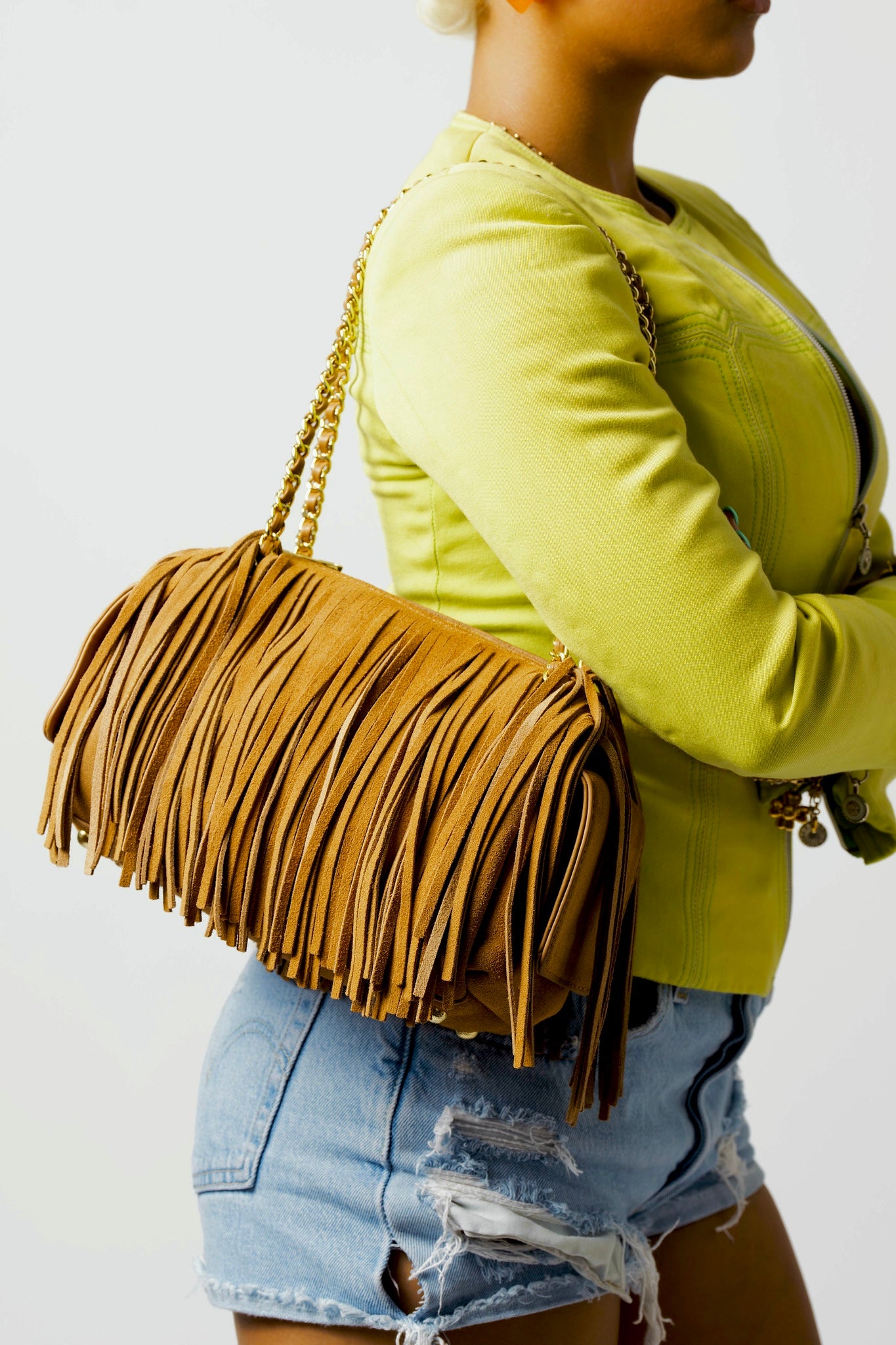 MaryGo Fringe Trotter - Sande Suede