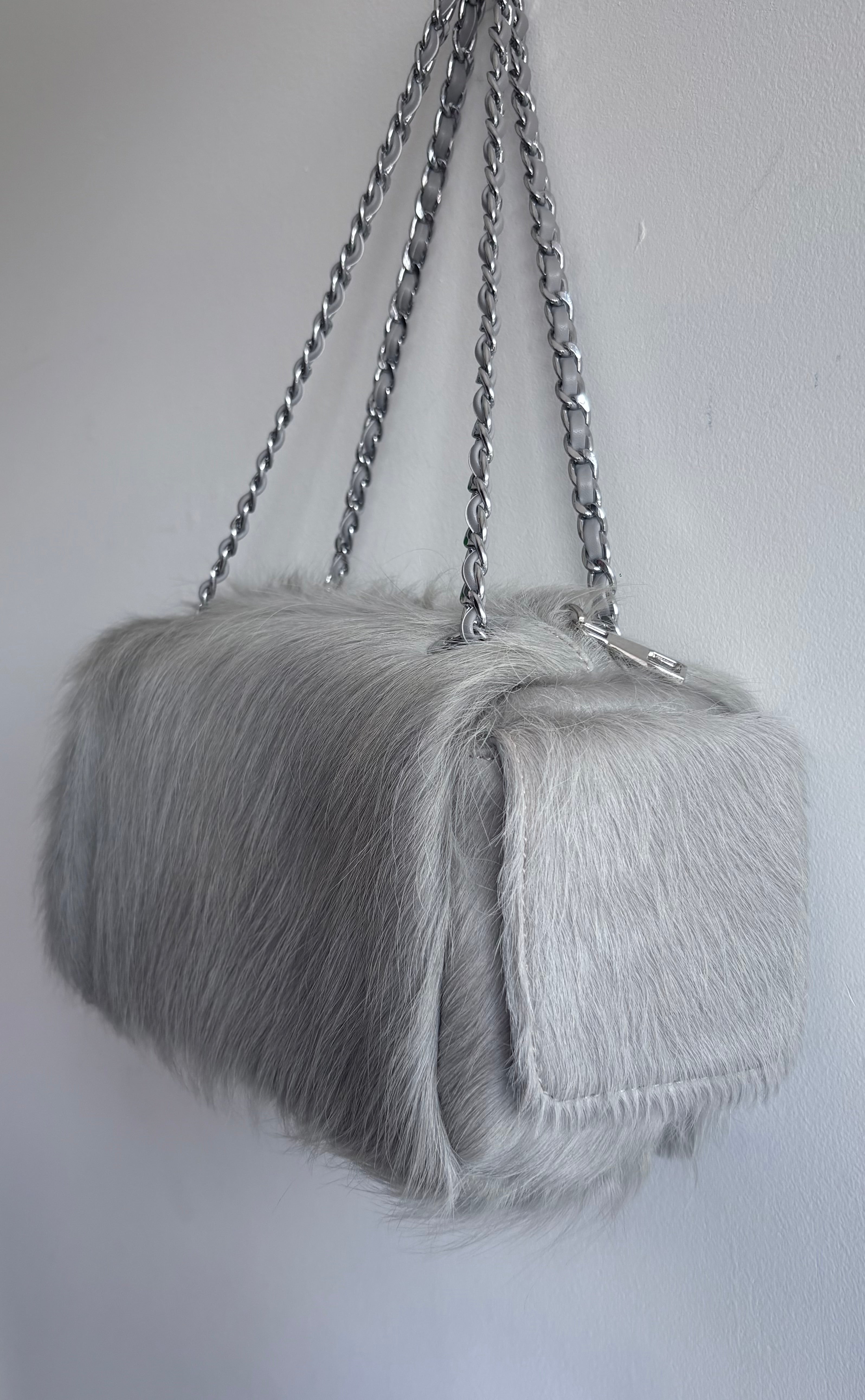 MaryGo Cowhide Bag - Grey Wolf