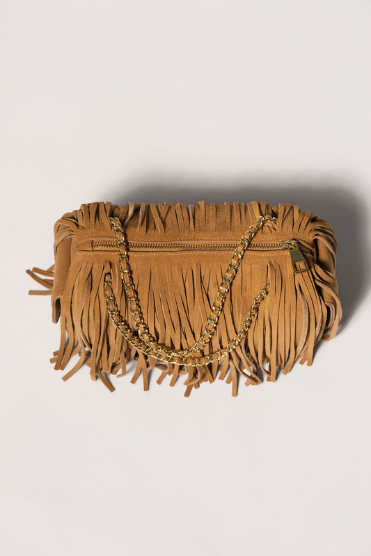 MaryGo Fringe Trotter - Sande Suede