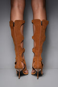 IOANNES SUEDE THONG BOOTS -ROAN BROWN